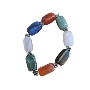 Vintage statement substantial gemstone bracelet